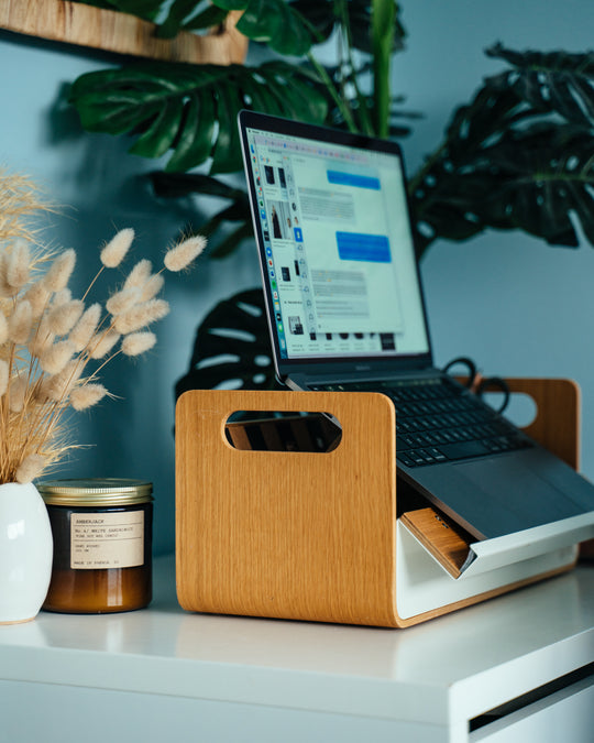 Gustav Originele Bureau Organizer & Laptopstandaard