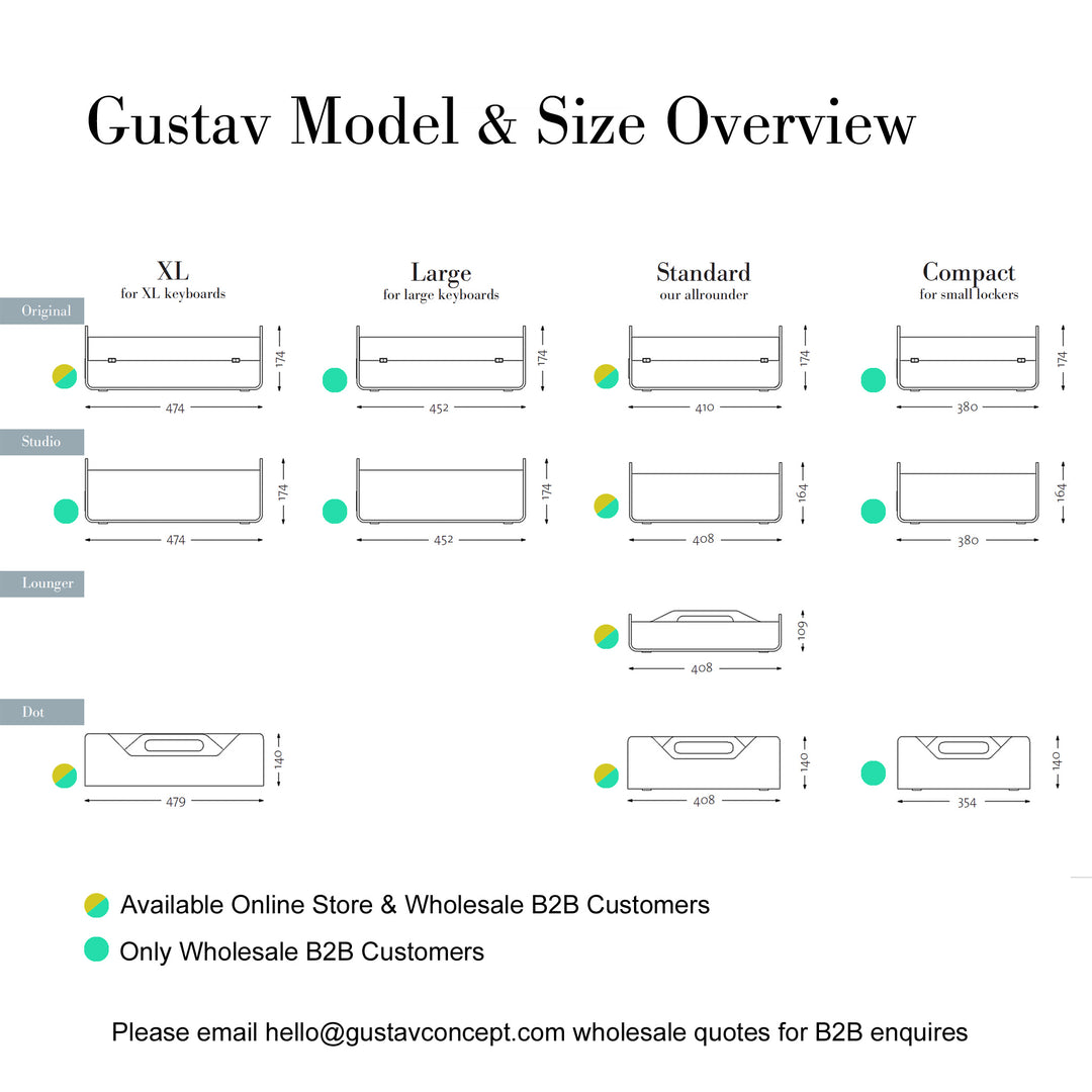 Gustav Dot XL - Organizador de Escritorio de Madera de Roble y Almacenamiento de Escritorio
