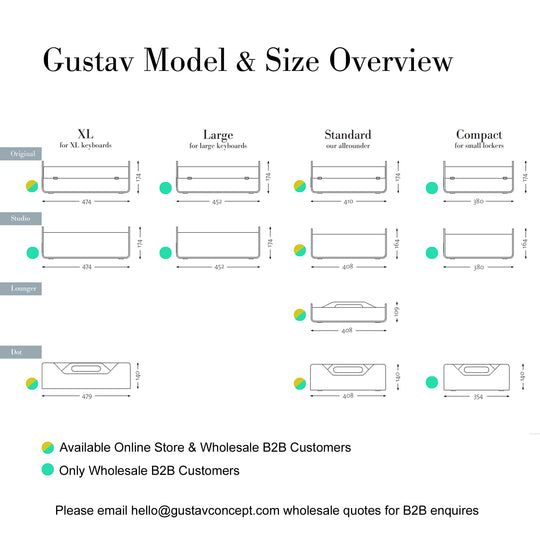 Gustav Dot XL - Organizador de Escritorio de Madera de Roble y Almacenamiento de Escritorio