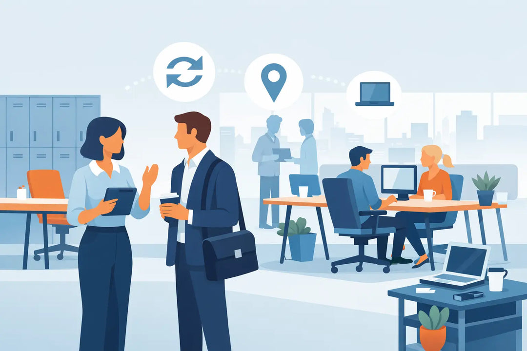 Desk Sharing Einführung: Beispiel fürs Büro