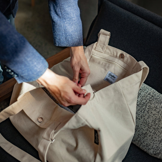 Gustav Tote Bag Återvunnen Bomull