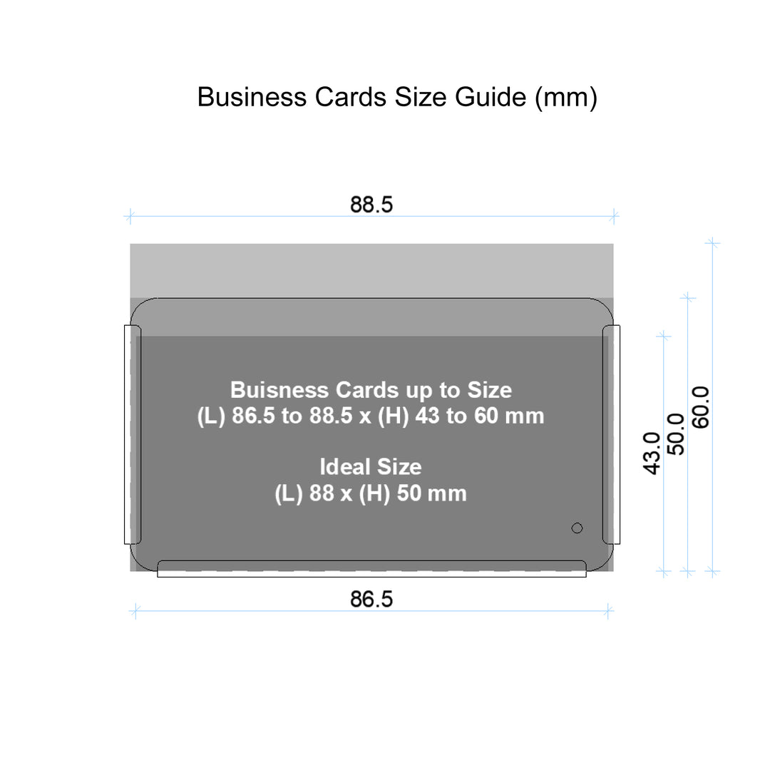 Business Card Holder Aluminium White