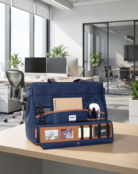 DeskMate Desk Sharing Bag – Portable Organizer for Hot Desking &amp; Shared Offices