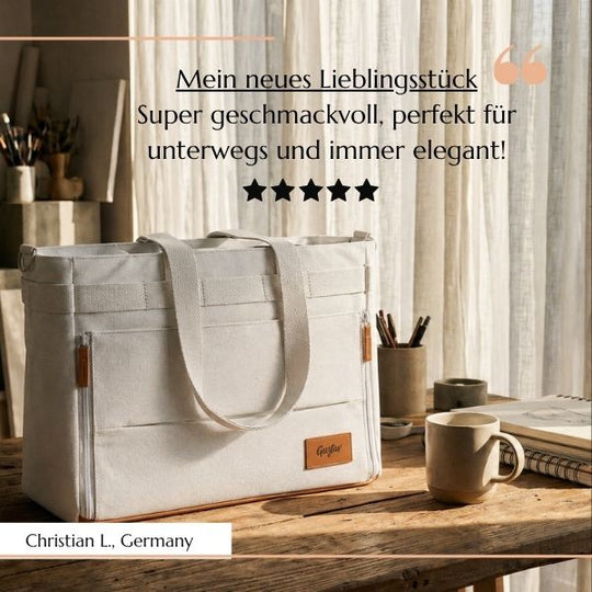 Sac de travail DeskMate – Sac portable 2-en-1 et organiseur de bureau