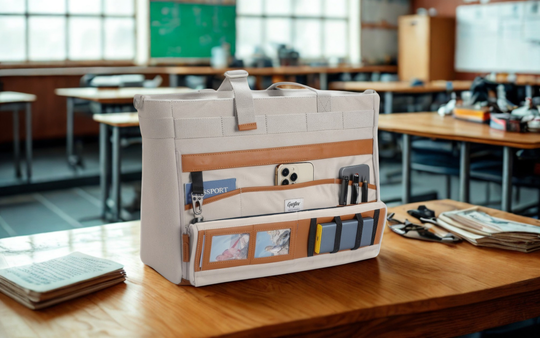 Sac de travail DeskMate – Sac portable 2-en-1 et organiseur de bureau