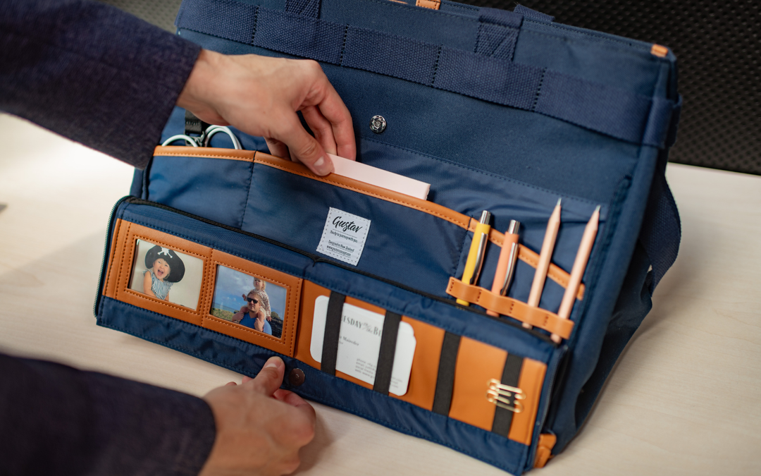 Sac de travail DeskMate – Sac portable 2-en-1 et organiseur de bureau
