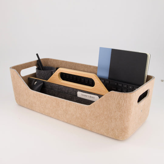 Loop XL Desk Caddy Organizer - Packung mit 4 – Recyceltes PET-Filz