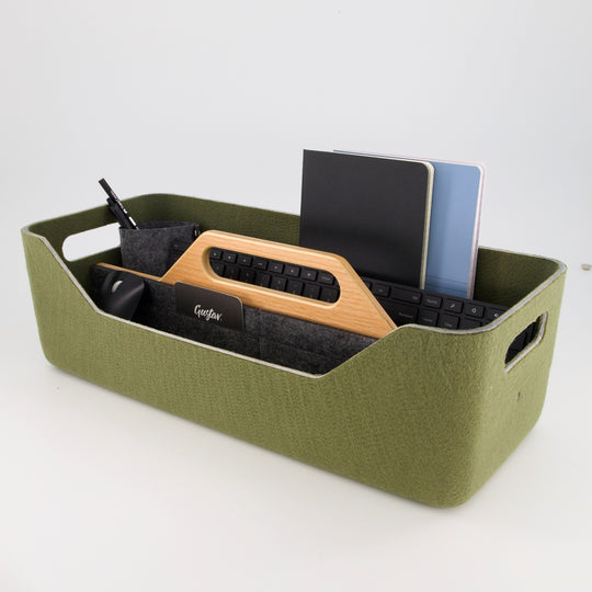 Loop XL Desk Caddy Organizer - Packung mit 4 – Recyceltes PET-Filz