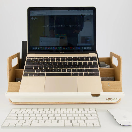 Gustav Original Desk Organizer & Laptop Stand Eg/Hvid