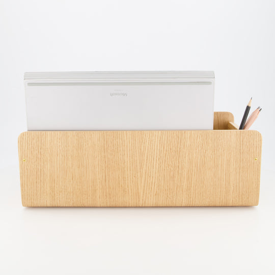 Gustav Dot - Oak Wood Portable Desk Organizer